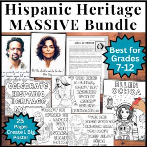 Massive Hispanic Heritage Bundle Grades 7–12